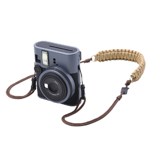 エレコム instax(チェキ)miniシリーズ用 ネックストラップ/ロープ編み ブラウン IC-STSDKNBR-イメージ2