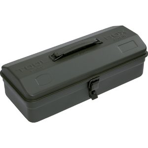 トラスコ 山型工具箱　３０４Ｘ１６４Ｘ１２３　つや消しＯＤ 25mm南京錠取付可能(別売) Y-280MOD-イメージ1