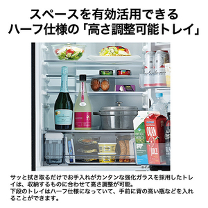 ハイアール 【右開き】375L 3ドア冷凍冷蔵庫 SLIMOREX(スリモアエックス) ブルーイッシュグレー JR-CVM38A(H)-イメージ15