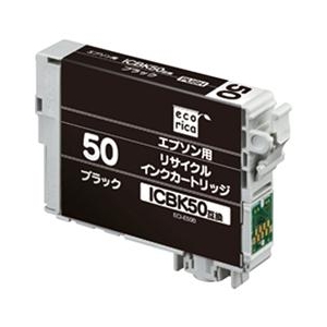 エコリカ リサイクルインクカートリッジ ブラック ブラック ECI-E50B エコリカ リサイクルインクカートリッジ ブラック ブラック ECI-E50B