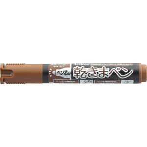 シヤチハタ 乾きまペン 中字 丸芯 茶色 10本 1箱(10本) F590644-K-177Nﾁｬｲﾛ-イメージ1
