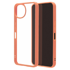 ラスタバナナ AQUOS wish6用 ハイブリッドケース TPU×PC コーラルピンク＊クリア 9552AW6HPCPK-イメージ1