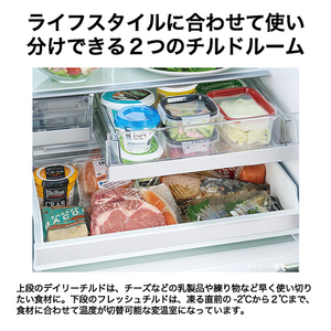 ハイアール 【左開き】450L 5ドア冷蔵庫 サンドホワイト JR-LX45A(W)-イメージ14