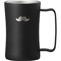ドウシシャ 飲みごろジョッキ 420ml ひげブラック DSJG420HGB