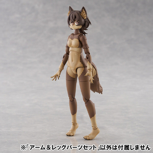 アオシマ アーム&レッグパーツセット 01 [ニホンオオカミカラー] AｹﾓﾌﾟﾗKO02RJWｱ-ﾑﾚﾂｸﾞ01JW-イメージ2