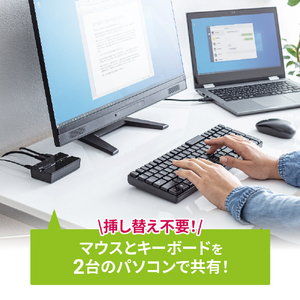 サンワサプライ 磁石付きUSB2．0手動切替器(ハブ付き・2回路) SW-US22HMG-イメージ13