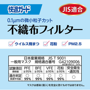 白元アース 快適ガード マスク 小さめ 60枚 FCB8482-イメージ7