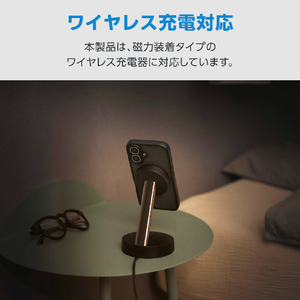 エレコム iPhone 16 ハイブリッドケース 極限 MAGKEEP スタンド ブラック PM-A24AMGSTKMBK-イメージ7
