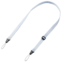 エレコム instax(チェキ)miniシリーズ用 ネックストラップ/カラータイプ ブルー IC-STSDM12BU