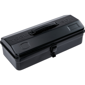 トラスコ 山型工具箱　３０４Ｘ１６４Ｘ１２３　つや消しブラック 25mm南京錠取付可能(別売) Y-280MBK-イメージ1
