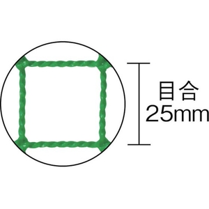 トラスコ中山 TRUSCO 防炎多目的ネット 網目25 3.6×3.6M ライトグリ FC919HA-4089651-イメージ2
