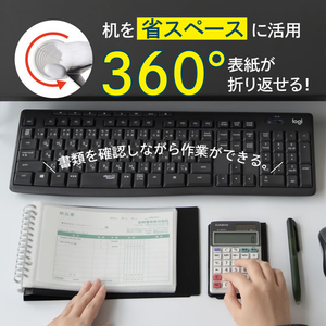 リヒトラブ AQUA DROPs クリヤーブック[ポケット交換タイプ] 黒 B6 FCG657U-N5008-24-イメージ3