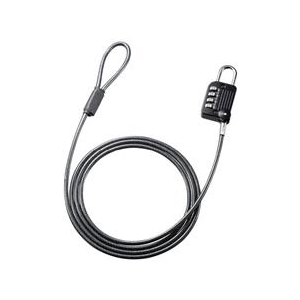 サンワサプライ ワイヤー一体型ダイヤル錠 SLE-32S サンワサプライ ワイヤー一体型ダイヤル錠 SLE-32S