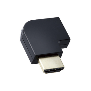 エレコム HDMI L字型アダプター(タイプA-タイプA)スリム 左向き ブラック AD-HDAABS04BK-イメージ8