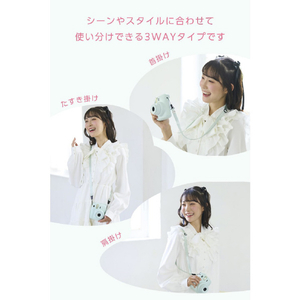 エレコム instax(チェキ)miniシリーズ用 ネックストラップ/カラータイプ グリーン IC-STSDM12GN-イメージ4