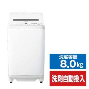 SHARP 8kgインバーター全自動洗濯機洗剤自動投入 ホワイト系 ES-SV8L-W-イメージ1
