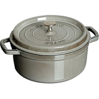 STAUB ストウブ ピコ・ココット ラウンド 30cm グレー 40509-862 FC418LT-6737010