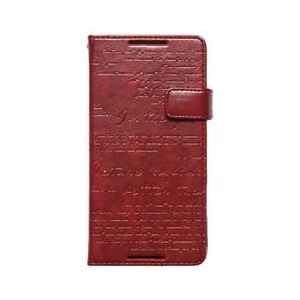 ZENUS スマートフォンケース レタリングダイアリー Xperia Z4用 ワイン Z6442XZ4S-イメージ1