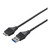 BUFFALO USB3．0スリムケーブル(A to microB・0．5m) ブラック BSUAMBSU305BK-イメージ1