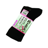 おたふく手袋 絹のちから 婦人 ブラック 先丸 3足組 FCE312Z