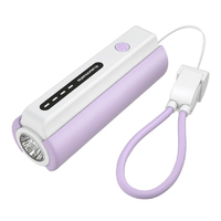 多摩電子工業 LEDライト付きモバイルバッテリー バイオレット TL98CV