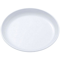 エンテック 和皿 5.5寸 給食用 B-1 (白) FC71827-NO.43W