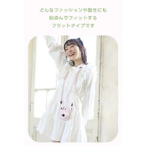 エレコム instax(チェキ)miniシリーズ用 ネックストラップ/カラータイプ ピンク IC-STSDM12PN-イメージ6
