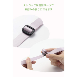 エレコム instax(チェキ)miniシリーズ用 ネックストラップ/カラータイプ ピンク IC-STSDM12PN-イメージ7
