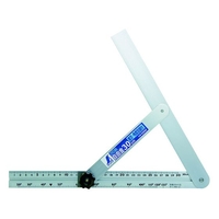 シンワ測定 アルミ自由金 30cm 筋交・角度目盛付 3553003028 FC142JH-3979385