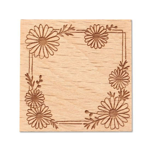 アーテック 木柄スタンプ30 レトロフラワー 木春菊 FCE555U-74751-イメージ1