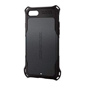 エレコム iPhone SE(第3世代)/SE(第2世代)/8/7用ハイブリッドケース ZEROSHOCK ブラック PM-A22SZEROBK-イメージ2