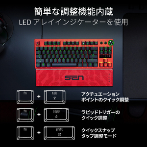 Razer Razer Huntsman V3 Pro Tenkeyless 8KHz -Sentinels Edition RZ03-05521700-R3M1-イメージ11