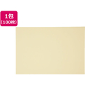 再生色画用紙 四ツ切 クリーム 100枚 F883382-4NCR-101