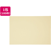 再生色画用紙 四ツ切 クリーム 100枚 F883382-4NCR-101