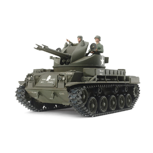 タミヤ 1/35 ミリタリーミニチュアシリーズ No．161 アメリカ対空自走砲 M42ダスター (人形3体付き) T35161ｱﾒﾘｶｼﾞｿｳﾎｳM42ﾀﾞｽﾀ--イメージ1