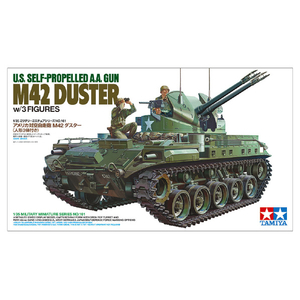 タミヤ 1/35 ミリタリーミニチュアシリーズ No．161 アメリカ対空自走砲 M42ダスター (人形3体付き) T35161ｱﾒﾘｶｼﾞｿｳﾎｳM42ﾀﾞｽﾀ--イメージ2