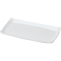 若泉漆器 ニューホワイト 長角筋目皿 33cm FC956KY-0262000