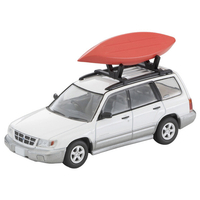 トミーテック トミカリミテッドヴィンテージ NEO LV-N328c スバル フォレスター カスタム仕様 (白/銀) カヤック、フィギュア付 LVN328Cｽﾊﾞﾙﾌｵﾚｽﾀ-ｶｽﾀﾑｼﾖｳ