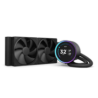 NZXT 簡易水冷CPUクーラー 240mm KRAKEN Elite (2024)  F120P x 2 ブラック RL-KN24E-B2