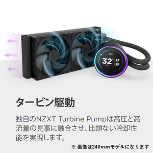 NZXT 簡易水冷CPUクーラー 240mm KRAKEN Elite (2024)  F120P x 2 ブラック RL-KN24E-B2-イメージ7