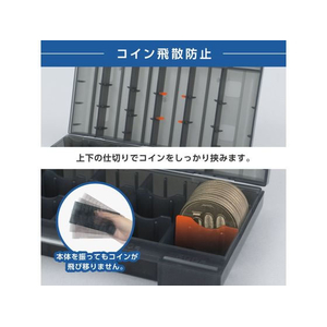 カール事務器 コインケース・スリム 飛散防止付き グレー FC771SU-CX-002-D-イメージ5