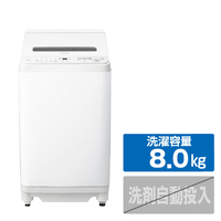 SHARP 8kgインバーター全自動洗濯機 ホワイト系 ES-GV8L-W