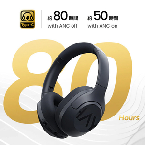 HAYLOU ノイズキャンセリング・ハイレゾヘッドフォン S30 ブラック HL-S30BK-イメージ5