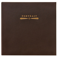 ハクバ スクウェア台紙 2L(カビネ)サイズ 4面(角×4枚) No.2020 ブラウン M2020-2L-4BR