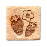 アーテック 木柄スタンプ10 レトロフラワー 苺 FCE556U-74752