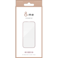エレコム iPhone 16用ガラスフィルム &me フレーム付き 高透明 ピンクゴールド PM-A24AFLGFPNM