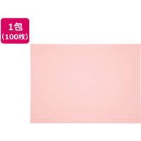 再生色画用紙 四ツ切 うすもも 100枚 F883383-4NCR-102