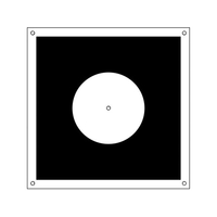 グリーンクロス ドローン用対空標識丸型 対空標識穴5ヵ所450450 FC143GR-1489866