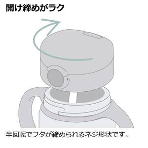 リッチェル アスター おでかけストローマグ(320ml) ライトグレー ｱｽﾀ-ｵﾃﾞｶｹｽﾄﾛ-ﾏｸﾞ320LG-イメージ3