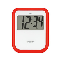 タニタ 非接触タイマー 洗えるタイプ TD-424 RD レッド FC154LD-1301140
